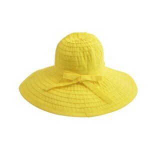 San Diego Hat Company Large Wide Brim Hat Womens Yellow Ribbon Sun Beach UPF50